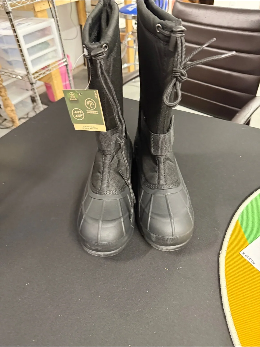 Kamik Black Tall Insulated Snow Boots